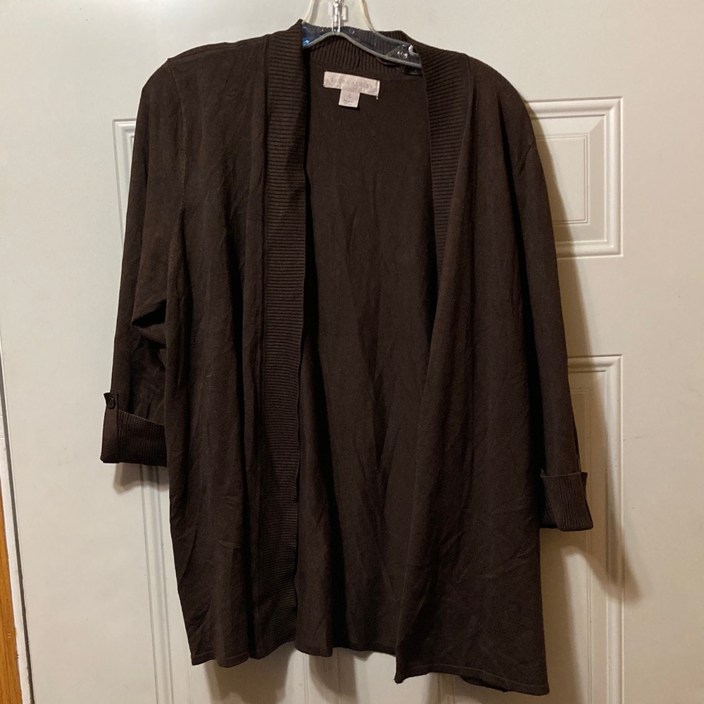 Laura Ashley Women’s Brown Cardigan L